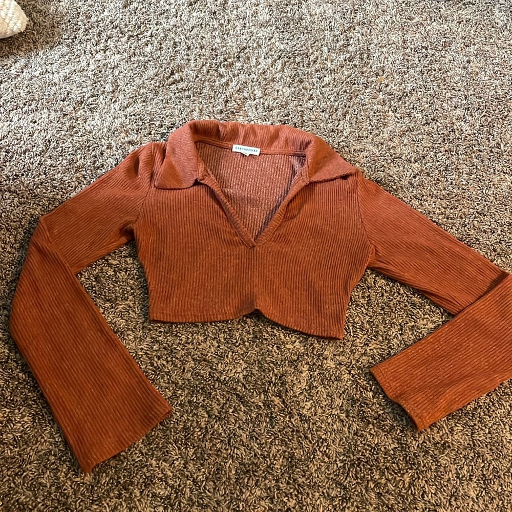 Earthbound long sleeve crop top